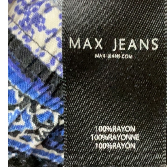 Max Jeans Womens Strapless Elastic Waistband Wide-Leg Jumpsuit, Size L, EUC - Picture 6 of 7